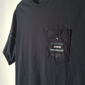 Hurley Shirts - Hurley Striped Sleeves T Shirt Hurley Shirts - Hurley Striped Sleeves T Shirt